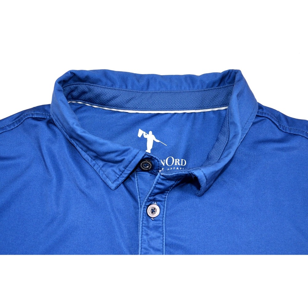 Anderson‎ ORD Performance Polo Shirt Men's  Size L Blue Ombre Blue to White Dots